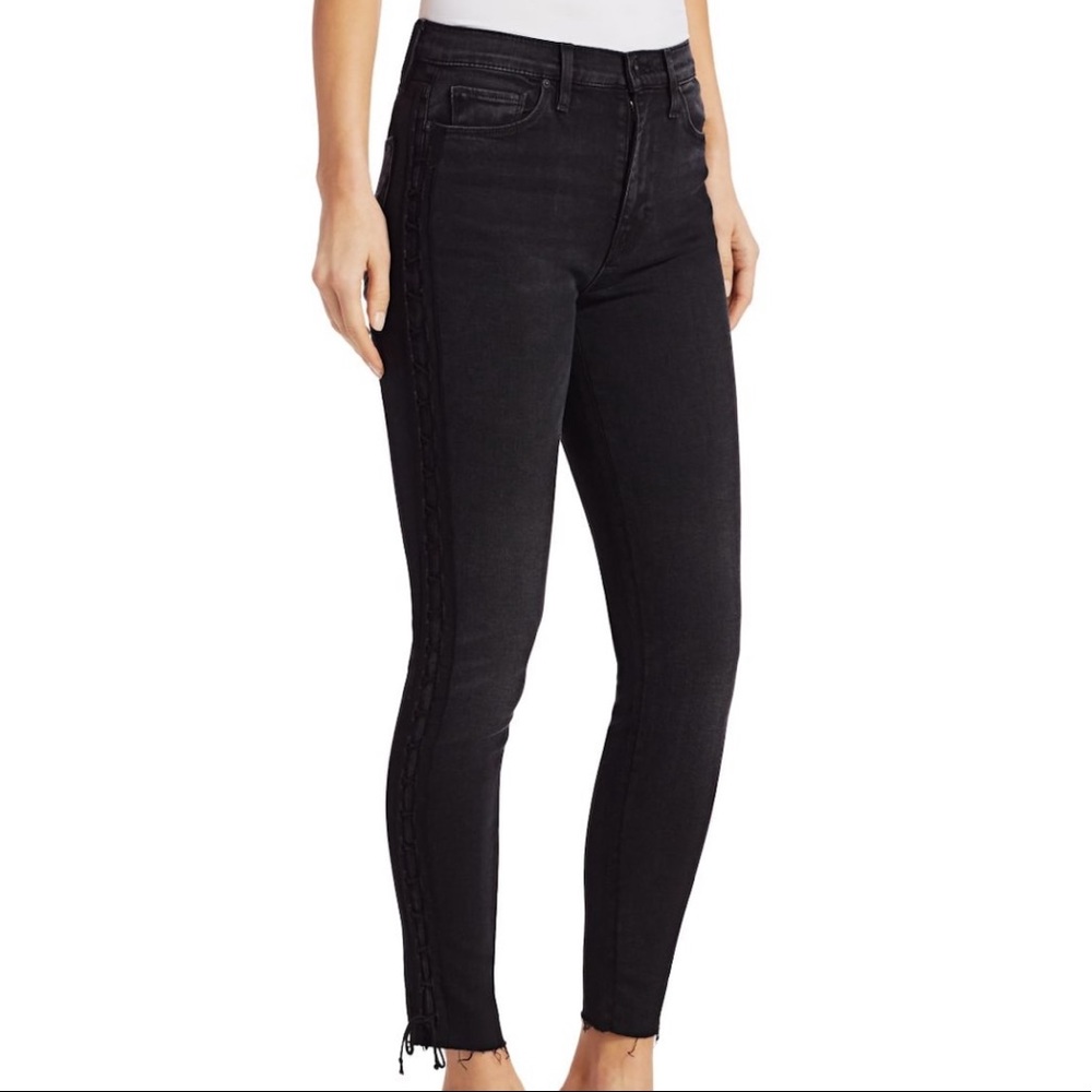 Hudson Lace Up Skinny Jeans - Picture 2 of 4